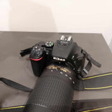 NIkon Digital Camera D5600 with 2 Lenses, Carry Bag and Universal Charger