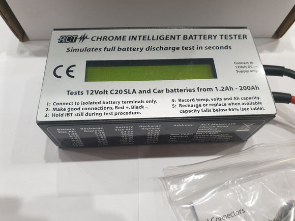 ACT Chrome 12v SLA Intelligent Battery Tester