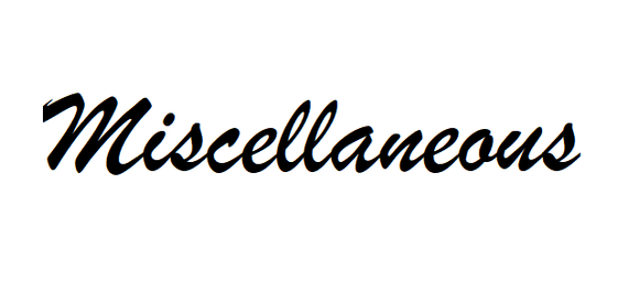 Miscellaneous