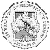 100 years of commonwealth stamps 1913-2013 50 cent uncirculated coin