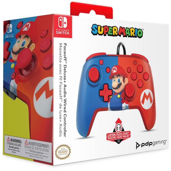 Mario Faceoff Deluxe+ Audio Wired  Nintendo Switch Controller