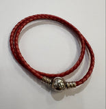 pandora double wrap leather  bracelet
