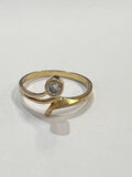 18ct Yellow Gold ladies Diamond stone  Ring