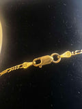 9ct Yellow Gold Figaro 45cm