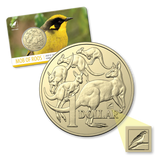 2020 $1 Mob of Roos 'Helmeted Honeyeater' Privymark Uncirculated $1 Coin Melbourne Money Expo