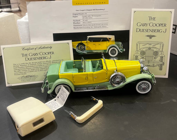 1930 DUESENBERG J DERHAM TOURSTER 1:24 SCALE FRANKLIN MINT
