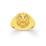 9ct Gold Diamond Lion Ring