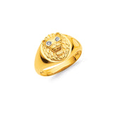 9ct Gold Diamond Lion Ring
