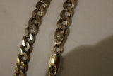 9ct unisex curb link necklace