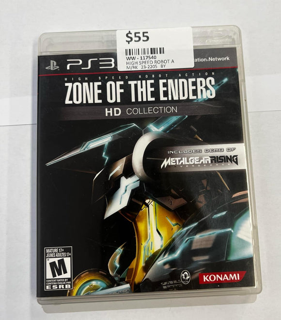 high speed robot action zone of the enders hd collection ps3