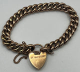 9ct gold belcher bracelet