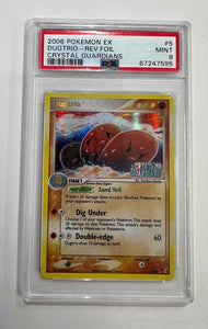 2006 POKEMON EX DUGTRIO REV FOIL CRYSTAL GUARDIANS #5 MINT 9