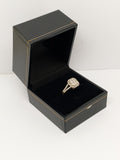 18CT White Gold Baguette & Brilliant cut Diamonds Square Set Ring