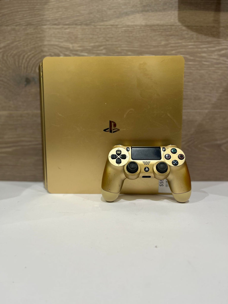 PlayStation 4 slim gold limited edition Casshies