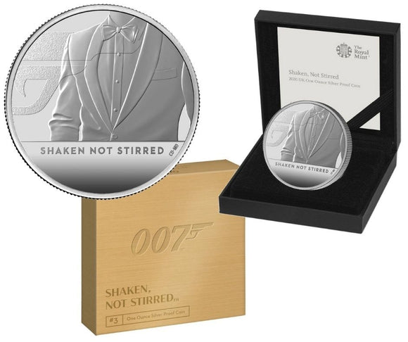 2020 1oz silver James Bond 007 Proof coin