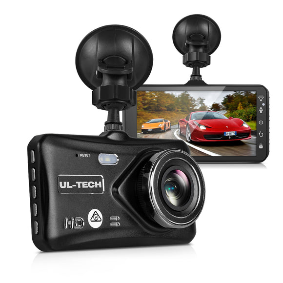UL Tech 4 Inch Dual Camera Dash Camera -FREE POSTAGE