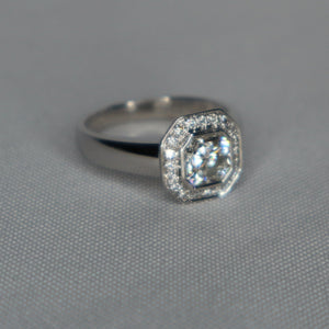 Ladies  Natural 1.20 ct Diamond 18ct White Gold Ring RRP $16000