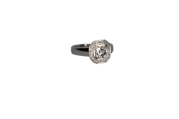Ladies  Natural 1.20 ct Diamond 18ct White Gold Ring RRP $16000