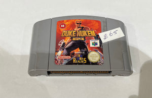 Nintendo 64 duke nukem cartridge