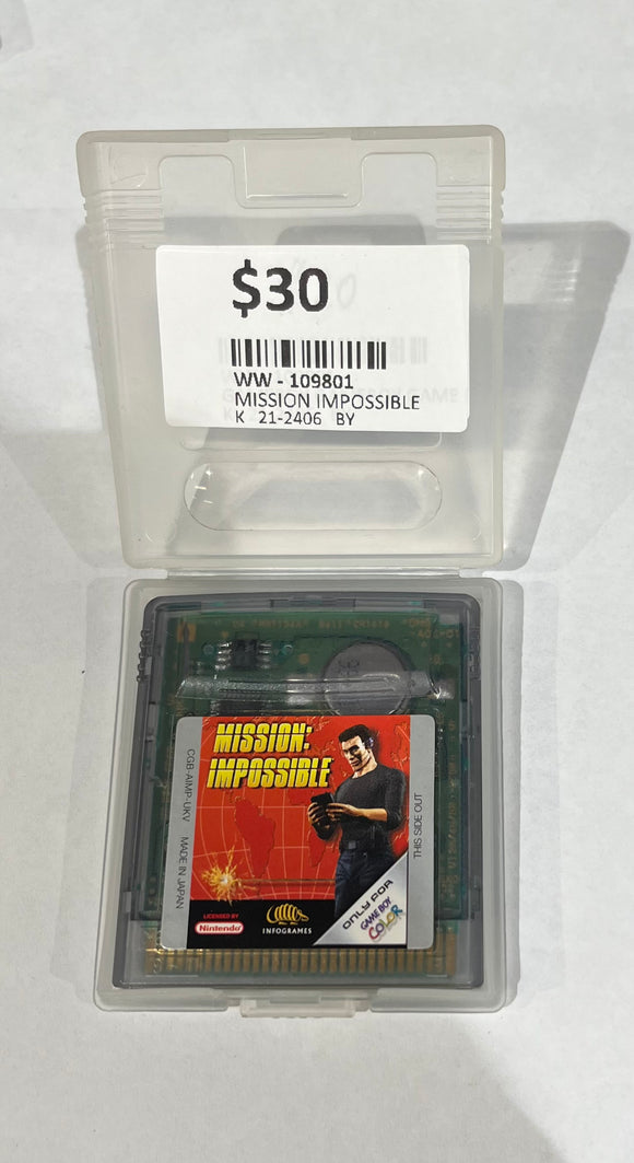 gameboy colour mission impossible cartridge