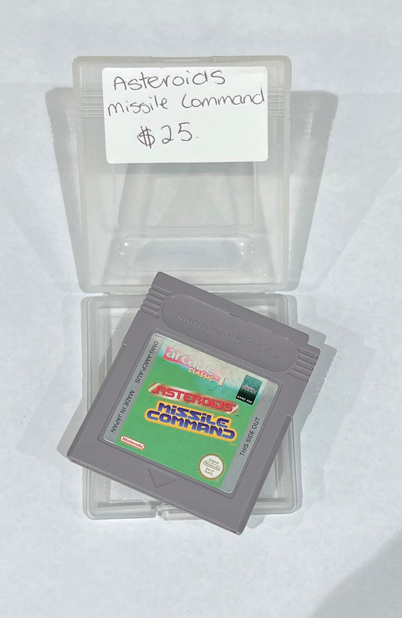 Nintendo gameboy: Asteroids missile command