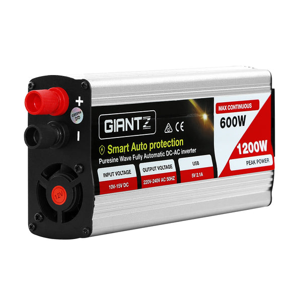 Giantz 600W Puresine Wave DC-AC Power Inverter - FREE SHIPPING