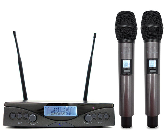 Twin Channel Wireless Microphone System TM-US200