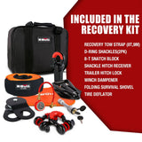 X-BULL Winch Recovery Kit 13PCS Recovery tracks /Snatch Strap Off Road 4X4 -FREE POSTAGE