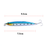 5x Pencil minnow 7.5cm Fishing Lure Lures Surface Tackle Fresh / Saltwater- FREE SHIPPING