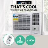 Devanti Window Air Conditioner Portable 2.7kW Wall Cooler Fan Cooling Only