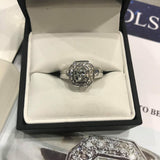 Ladies  Natural 1.20 ct Diamond 18ct White Gold Ring RRP $16000